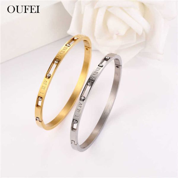 oufei stainless steel jewelry woman cuff bracelet bangles for women fashion jewelry accessories q0719, Black
oufei stainless steel jewelry woman cuff bracelet bangles for women fashion jewelry accessories q0719, Black