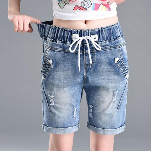 women's shorts plus size 6xl high waist denim women 2021 summer elastic jeans femme loose hole curling, White;black
women's shorts plus size 6xl high waist denim women 2021 summer elastic jeans femme loose hole curling, White;black