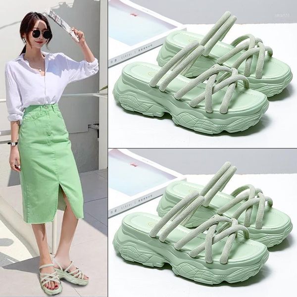 sandals koovan women's shoes 2021 summer platform sponge cake women casual girls trend fashion slippers1, Black
sandals koovan women's shoes 2021 summer platform sponge cake women casual girls trend fashion slippers1, Black