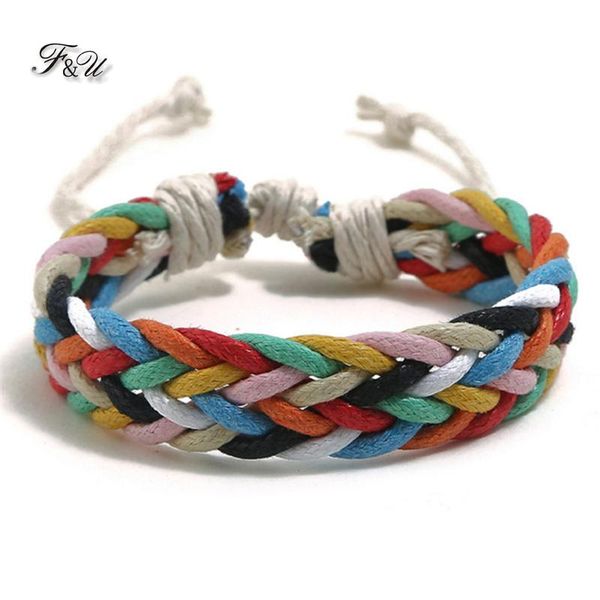 charm bracelets f&u bohemia bracelet batik fabric colorful ropes for women and men jewelry 8 colors available, Golden;silver
charm bracelets f&u bohemia bracelet batik fabric colorful ropes for women and men jewelry 8 colors available, Golden;silver