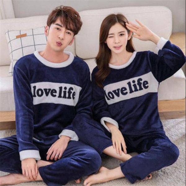 two piece dress couple winter warm lovers' sleepwear korean casual cartoon thick pyjamas for women men home suit flannel pajamas, White
two piece dress couple winter warm lovers' sleepwear korean casual cartoon thick pyjamas for women men home suit flannel pajamas, White