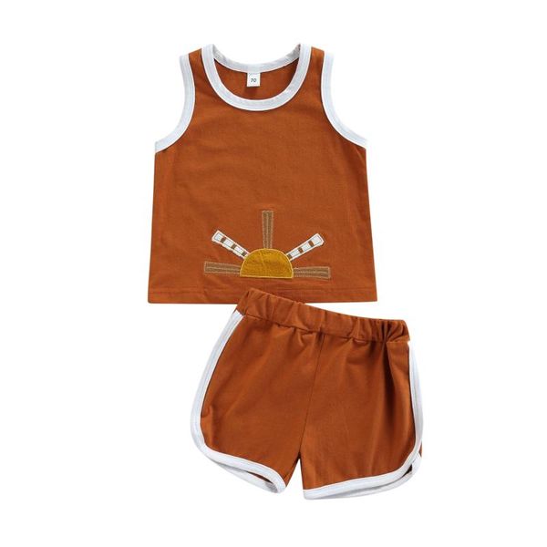 clothing sets 2pcs toddler summer clothes outfit sun embroidery o-neck tank + elastic waist shorts for baby girls boys 0-4 years, White
clothing sets 2pcs toddler summer clothes outfit sun embroidery o-neck tank + elastic waist shorts for baby girls boys 0-4 years, White