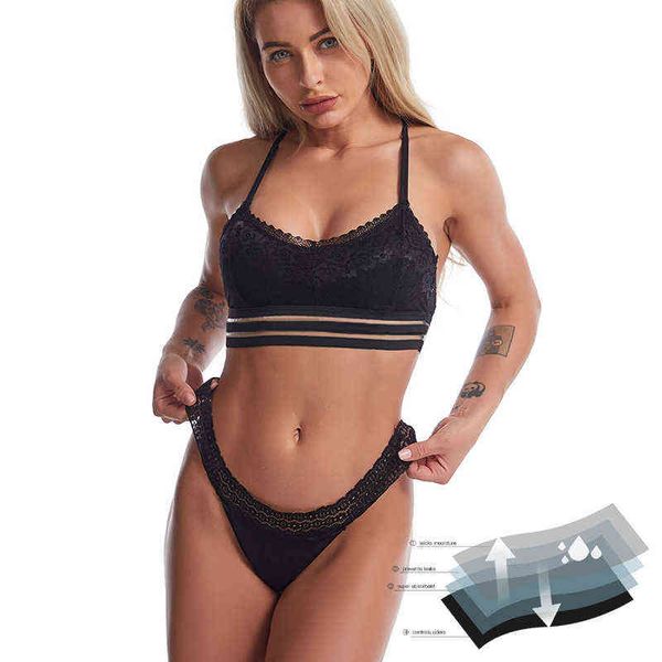 nxy set 5 colors plus size 4-layer lace leakproof menstrual panties soft fast absorbent thongs briefs women period panties lingerie 1128, Red;black
nxy set 5 colors plus size 4-layer lace leakproof menstrual panties soft fast absorbent thongs briefs women period panties lingerie 1128, Red;black
