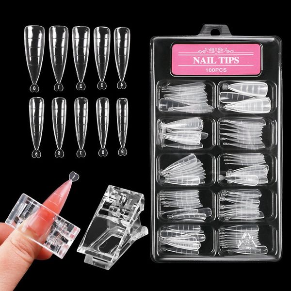100 pcs/set + 1 clip poly nail gel quick building mold tips nails dual forms finger extension uv builder with scale 1209, Red;gold
100 pcs/set + 1 clip poly nail gel quick building mold tips nails dual forms finger extension uv builder with scale 1209, Red;gold