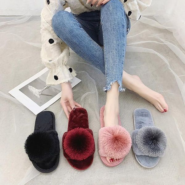slippers korean style winter women slipper ladies open toe fluffy soft indoor slides furry warm slip on flip flops plush flat shoes, Black
slippers korean style winter women slipper ladies open toe fluffy soft indoor slides furry warm slip on flip flops plush flat shoes, Black