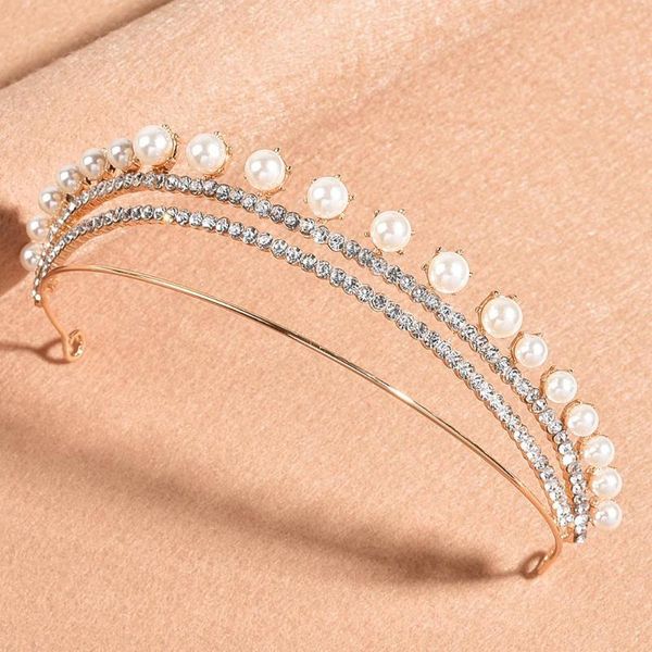 simple fashion rhinestone pearls crown headband gorgeous tiaras and crowns wedding ornaments bridal hair jewelry accessories clips & barrett, Golden;silver
simple fashion rhinestone pearls crown headband gorgeous tiaras and crowns wedding ornaments bridal hair jewelry accessories clips & barrett, Golden;silver