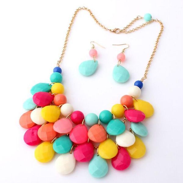 bohemian mixed solid colors faceted water drops pendants necklace women charm party show neck chains choker ear decoration pendant necklaces, Silver
bohemian mixed solid colors faceted water drops pendants necklace women charm party show neck chains choker ear decoration pendant necklaces, Silver