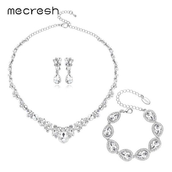 mecresh teardrop crystal bridal jewelry sets classic color rhinestone wedding earrings bracelet necklace set mtl516+sl051 h1022, Silver
mecresh teardrop crystal bridal jewelry sets classic color rhinestone wedding earrings bracelet necklace set mtl516+sl051 h1022, Silver