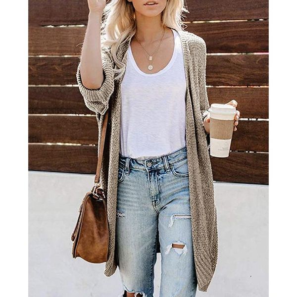 women's knits & tees cardigans style for spring autumn casual long sleeve knitted cardigan women sweater elegant jacket v-neck, White
women's knits & tees cardigans style for spring autumn casual long sleeve knitted cardigan women sweater elegant jacket v-neck, White