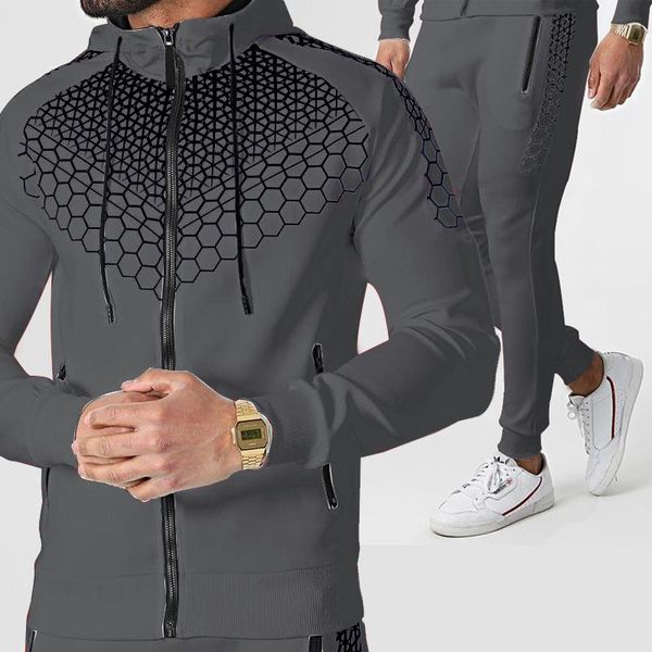 men's tracksuits autumn and winter high-quality fashion fleece sportswear suit zipper hoodie + jogging pants 2-piece set -3xl, Gray
men's tracksuits autumn and winter high-quality fashion fleece sportswear suit zipper hoodie + jogging pants 2-piece set -3xl, Gray