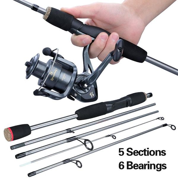 sougayilang 1.7m portable fishing rod combo 5 section lure with spinning reel for saltwater freshwater pesca
sougayilang 1.7m portable fishing rod combo 5 section lure with spinning reel for saltwater freshwater pesca