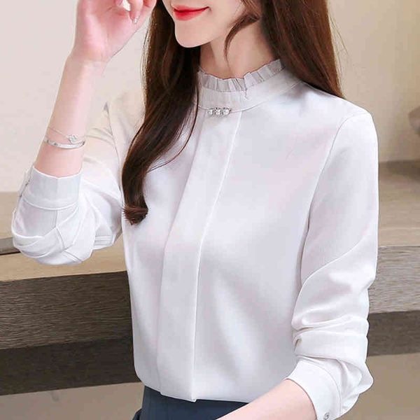 blouses woman long sleeve blouse women stand collar office ladies chiffon blouse shirt women blusa feminina b935 210426, White
blouses woman long sleeve blouse women stand collar office ladies chiffon blouse shirt women blusa feminina b935 210426, White