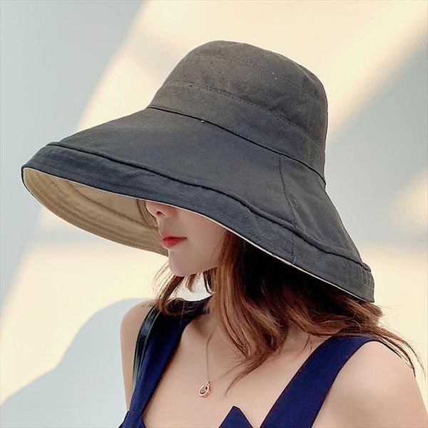 Anti Uv Wide Brim Cotton Linen Sun Hat For Women Vacation Summer Panama Foldable Bucket Large Korean Beach, Blue;gray
Anti Uv Wide Brim Cotton Linen Sun Hat For Women Vacation Summer Panama Foldable Bucket Large Korean Beach, Blue;gray