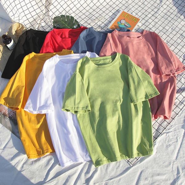 women's t-shirt 8 solid color cotton t shirt women s-4xl harajuku white femme o-neck korean summer basic tshirt drop
women's t-shirt 8 solid color cotton t shirt women s-4xl harajuku white femme o-neck korean summer basic tshirt drop