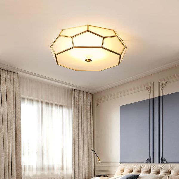 ceiling lights european style copper bedroom lamp led round simple living room modern atmosphere warm lamps
ceiling lights european style copper bedroom lamp led round simple living room modern atmosphere warm lamps