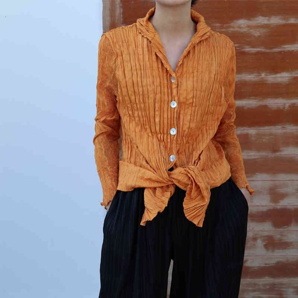 women's jackets 2021 summer hand pleated texture shirt niche button jacket designer aesthetic vintage clothes ttps, Black;brown
women's jackets 2021 summer hand pleated texture shirt niche button jacket designer aesthetic vintage clothes ttps, Black;brown