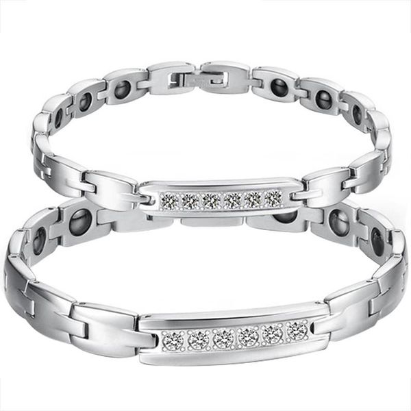 fashion stainless steel rhinestone bracelet energy health black magnetic stones bangle bracelets for women ladies femme link, chain
fashion stainless steel rhinestone bracelet energy health black magnetic stones bangle bracelets for women ladies femme link, chain