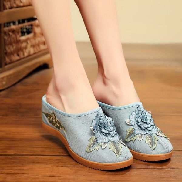 slippers yourseason cotton flower appliques lady canvas wedge shoes summer vintage women med heel slides mules comfort platform, Black
slippers yourseason cotton flower appliques lady canvas wedge shoes summer vintage women med heel slides mules comfort platform, Black
