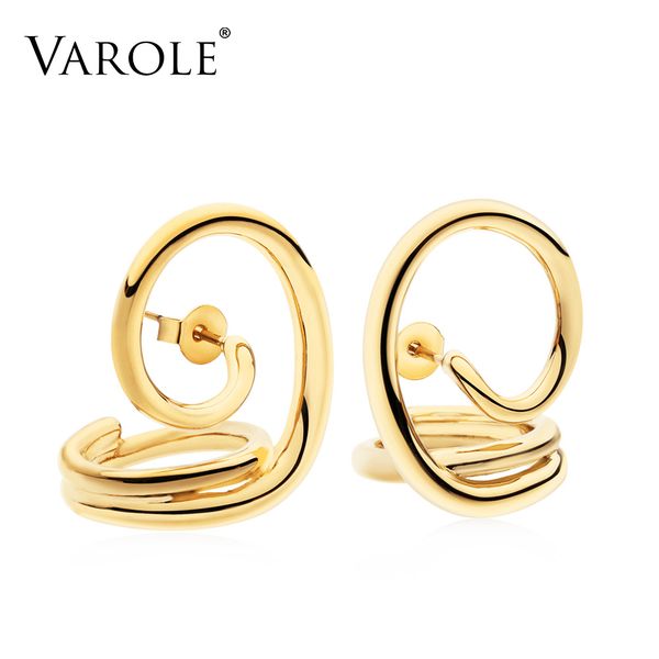 varole new korean simple style twisted lines gold color hoop earrings for women silver plated earrings jewelry wholesale, Golden;silver
varole new korean simple style twisted lines gold color hoop earrings for women silver plated earrings jewelry wholesale, Golden;silver