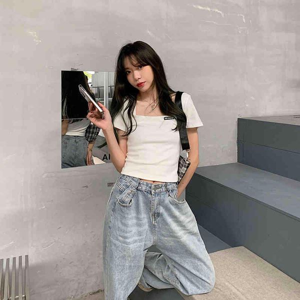 polos ytx356 thin thin-skinned square collar exposed clavicle, be careful, spicy short-sleeved girl t-shirts, White
polos ytx356 thin thin-skinned square collar exposed clavicle, be careful, spicy short-sleeved girl t-shirts, White