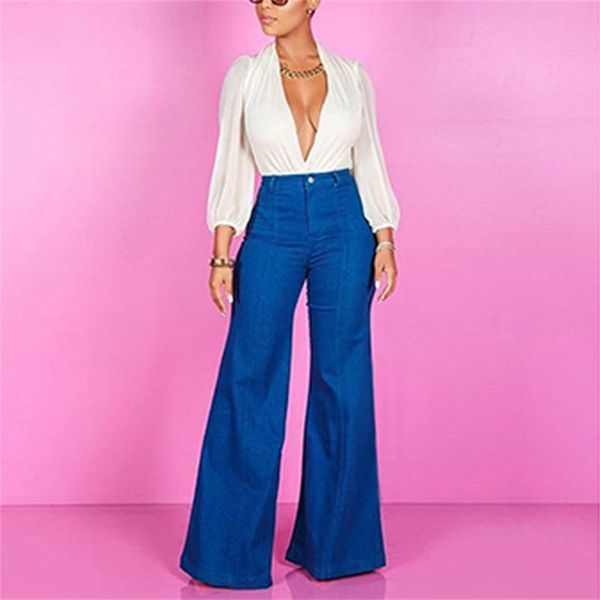 women's flared fashion high waist blue baggy jeans female 2021 wide denim aesthetic bells pants streetwear classic clothes
women's flared fashion high waist blue baggy jeans female 2021 wide denim aesthetic bells pants streetwear classic clothes