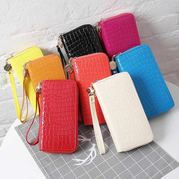 wallets women double zipper ladies wallet fashion female long design handbag phone bag, Red;black
wallets women double zipper ladies wallet fashion female long design handbag phone bag, Red;black