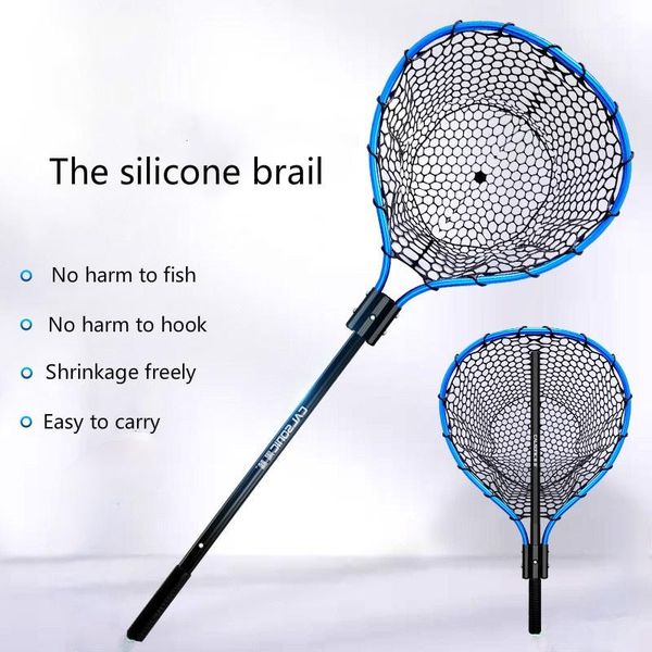 big fish sea fishing net lura hand aluminium alloy outdoor blue silica gel diddle-net 3 flat push expansion accessories
big fish sea fishing net lura hand aluminium alloy outdoor blue silica gel diddle-net 3 flat push expansion accessories