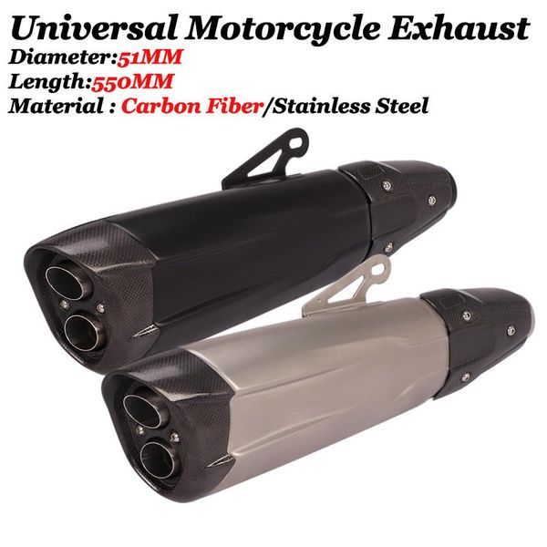 motorcycle exhaust system 51mm universal escape moto carbon fiber muffler db killer for s1000r s1000rr 2021 f750gs f850gs
motorcycle exhaust system 51mm universal escape moto carbon fiber muffler db killer for s1000r s1000rr 2021 f750gs f850gs