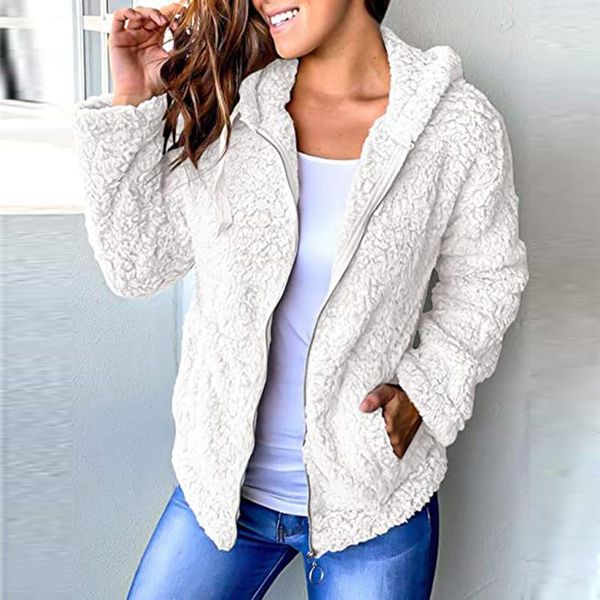 women's jackets elegant faux fur coat women 2021 autumn winter warm soft zipper jacket female plush overcoat pocket casual teddy outwea, Black;brown
women's jackets elegant faux fur coat women 2021 autumn winter warm soft zipper jacket female plush overcoat pocket casual teddy outwea, Black;brown