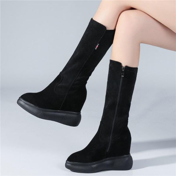 boots winter warm pumps women genuine leather wedges high heel ankle female pointed toe fashion sneakers casual shoes, Black
boots winter warm pumps women genuine leather wedges high heel ankle female pointed toe fashion sneakers casual shoes, Black