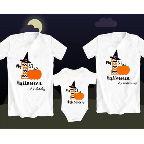 women's t-shirt my first halloween funny daddy mommy baby tshirt family matching clothes t shirt casual father mother kids tshirts body, White
women's t-shirt my first halloween funny daddy mommy baby tshirt family matching clothes t shirt casual father mother kids tshirts body, White