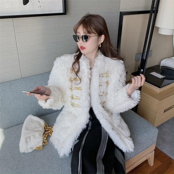 women's fur & faux autumn and winter style loose large size fashion mid-length thickened one small fragrant tooling women jacket, Black
women's fur & faux autumn and winter style loose large size fashion mid-length thickened one small fragrant tooling women jacket, Black