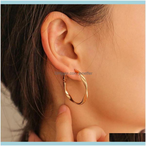 charm jewelryfashion simple classic twist line cold c-shaped wind niche design circle earrings drop delivery 2021 tyris, Golden
charm jewelryfashion simple classic twist line cold c-shaped wind niche design circle earrings drop delivery 2021 tyris, Golden