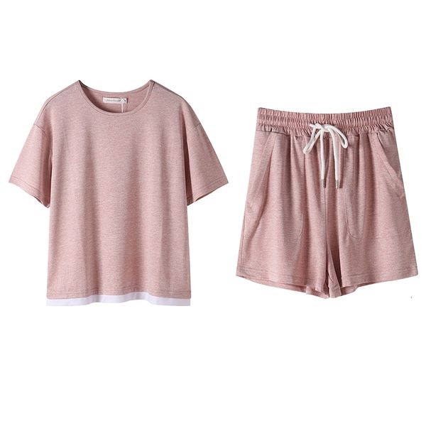 women's two piece pants 2021 summer arrival o-neck patchwork t shirt+shorts set ins loose casual cotton tracksuit women 2hju, White
women's two piece pants 2021 summer arrival o-neck patchwork t shirt+shorts set ins loose casual cotton tracksuit women 2hju, White