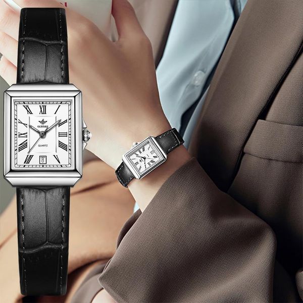 wristwatches oupinke square watch for women gift set bracelet luxury quartz lady wrist pu leather strap watches, Slivery;brown
wristwatches oupinke square watch for women gift set bracelet luxury quartz lady wrist pu leather strap watches, Slivery;brown