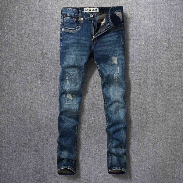 jeans italian style fashion men jeans retro blue slim fit ripped denim pants vintage designer hip hop cotton trousers
jeans italian style fashion men jeans retro blue slim fit ripped denim pants vintage designer hip hop cotton trousers
