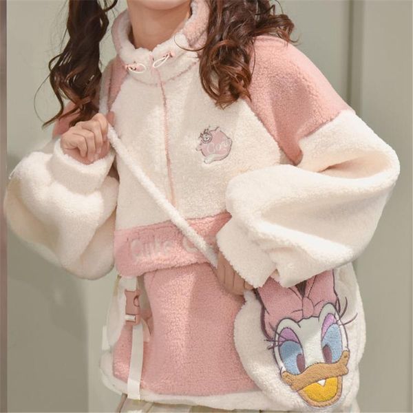 women's hoodies & sweatshirts harajuku pink hooded collar winter women japan cute girls loose plus velvet sweatshirt long sleeve pullov, Black 
women's hoodies & sweatshirts harajuku pink hooded collar winter women japan cute girls loose plus velvet sweatshirt long sleeve pullov, Black