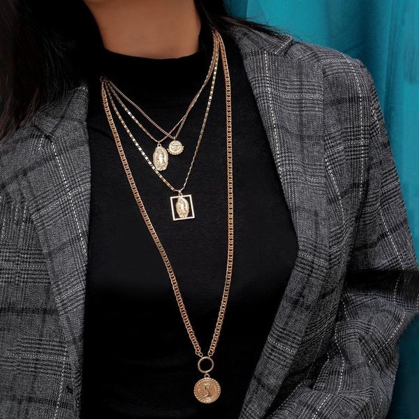 chains decorations for women long necklace retro punk style hip hop jewelry joker european and american neck 2021, Silver
chains decorations for women long necklace retro punk style hip hop jewelry joker european and american neck 2021, Silver