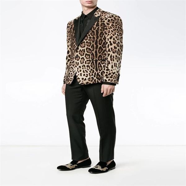 two pieces leopard men suits modern custom made handsome spring one button formal business coat+pant men's & blazers, White;black
two pieces leopard men suits modern custom made handsome spring one button formal business coat+pant men's & blazers, White;black