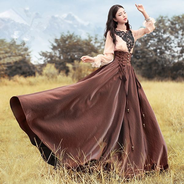 casual dresses original design autumn winter women long skirt vintage royal wind high waist drawstring expansion bottom maxi 5v6v, Black;gray
casual dresses original design autumn winter women long skirt vintage royal wind high waist drawstring expansion bottom maxi 5v6v, Black;gray