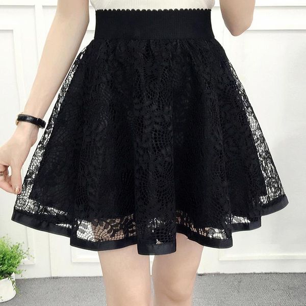 fashion tulle pleated tutu women skirts elastic high waist short mini lace, Black 
fashion tulle pleated tutu women skirts elastic high waist short mini lace, Black
