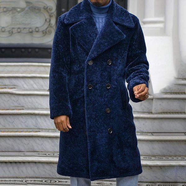 men's trench coats men coat mid-long leisure fleece autumn winter mens fashion long sleeve double breasted blue overcoat cardigan, Tan;black
men's trench coats men coat mid-long leisure fleece autumn winter mens fashion long sleeve double breasted blue overcoat cardigan, Tan;black