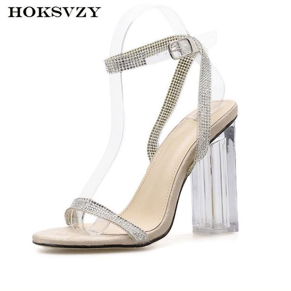 women's shoes transparent rhinestone thick high-heeled plus size sandals buckle side zl, Black
women's shoes transparent rhinestone thick high-heeled plus size sandals buckle side zl, Black