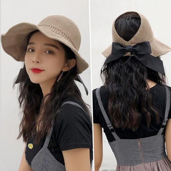 back bow empty basin hat cotton knit foldable big-edge fisherman female summer wild sun outdoor hats, Black;white
back bow empty basin hat cotton knit foldable big-edge fisherman female summer wild sun outdoor hats, Black;white