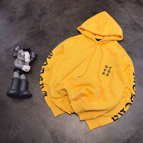 2022 factory wholesale new model couple letter hooded terry men's and women's fashion casual sweater, Black
2022 factory wholesale new model couple letter hooded terry men's and women's fashion casual sweater, Black