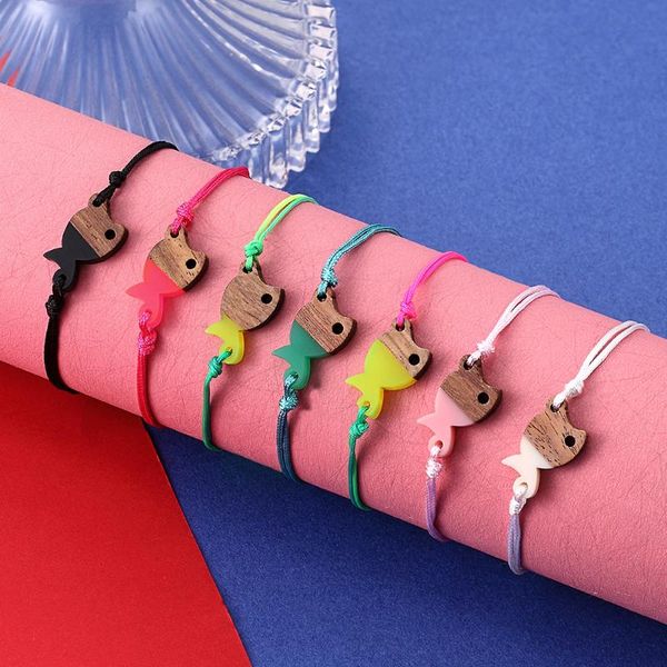 charm bracelets yizizai mini open fish couple bracelet splice wood resin handmade braided rope for women men lucky jewelry drop, Golden;silver
charm bracelets yizizai mini open fish couple bracelet splice wood resin handmade braided rope for women men lucky jewelry drop, Golden;silver