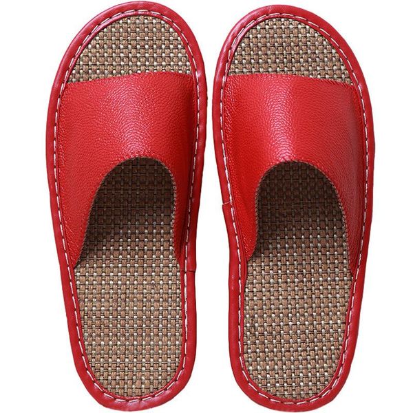 slippers arrival summer genuine cowhide leather women house indoor flat shoes couple bedroom flax, Black
slippers arrival summer genuine cowhide leather women house indoor flat shoes couple bedroom flax, Black