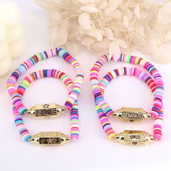 beaded, strands 5pcs, boho colorful polymer clay bracelet set for women adjustable elastic female summer jewelry, Black
beaded, strands 5pcs, boho colorful polymer clay bracelet set for women adjustable elastic female summer jewelry, Black