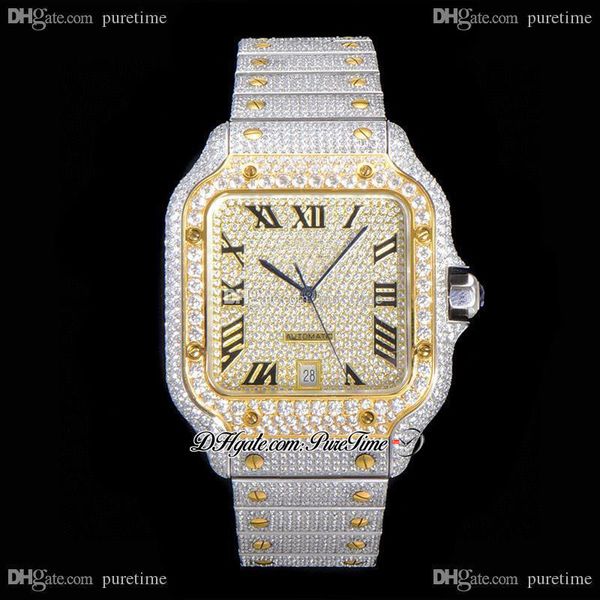 2021 wsa0018 paved diamonds eta a2824 automatic mens watch fully iced out two tone yellow gold roman quick switch ss bracelet jewelry super, Slivery;brown
2021 wsa0018 paved diamonds eta a2824 automatic mens watch fully iced out two tone yellow gold roman quick switch ss bracelet jewelry super, Slivery;brown