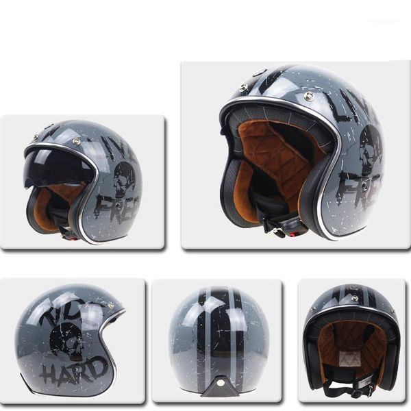 motorcycle helmet scooter 3/4 open face motorbike vintage cruiser riding helmets casque moto casco dot1
motorcycle helmet scooter 3/4 open face motorbike vintage cruiser riding helmets casque moto casco dot1